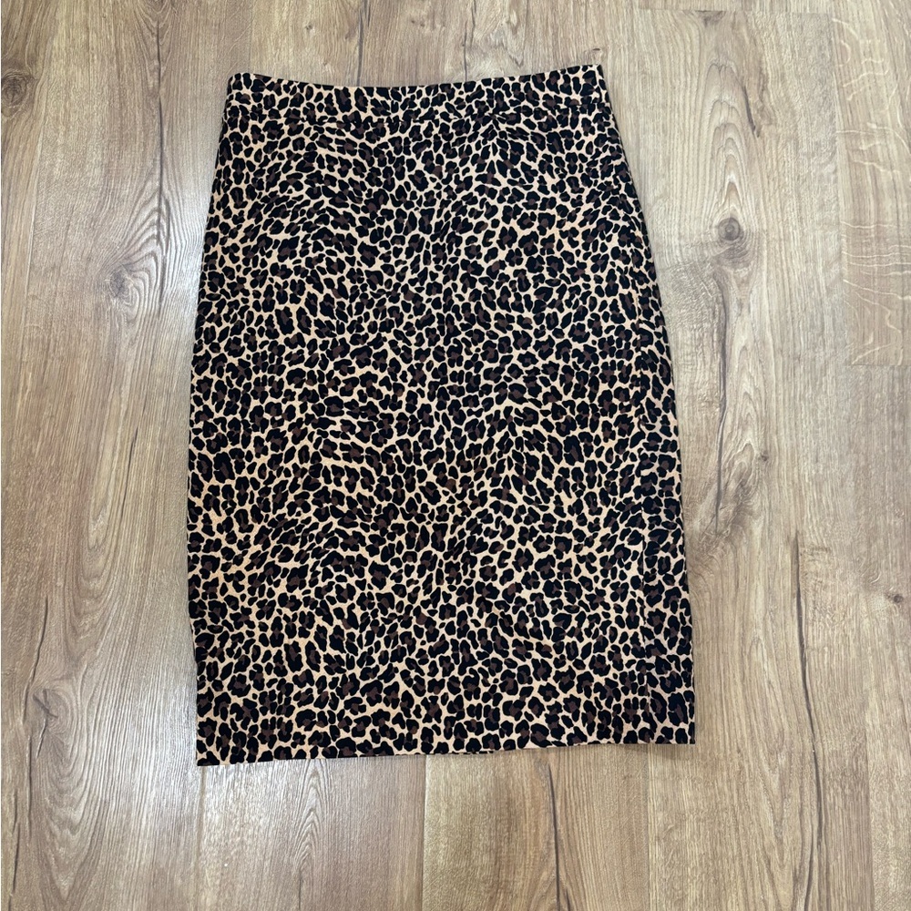 J.Crew Animal Print Pencil Skirt